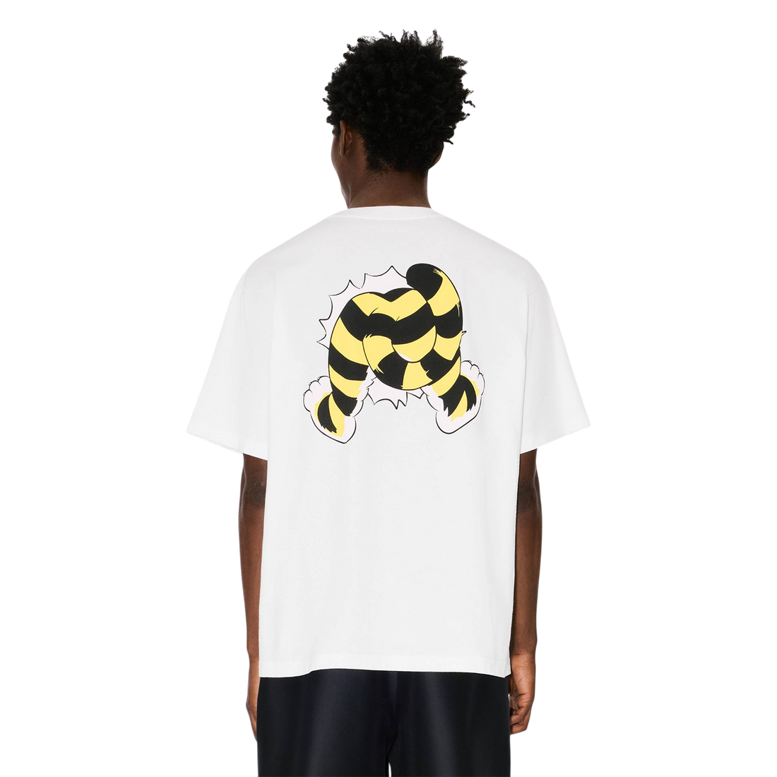 [KENZO] 'KENZO WILD TIGER' オーバーサイズTシャツインコットン / Off White (FG55TS4034SG)