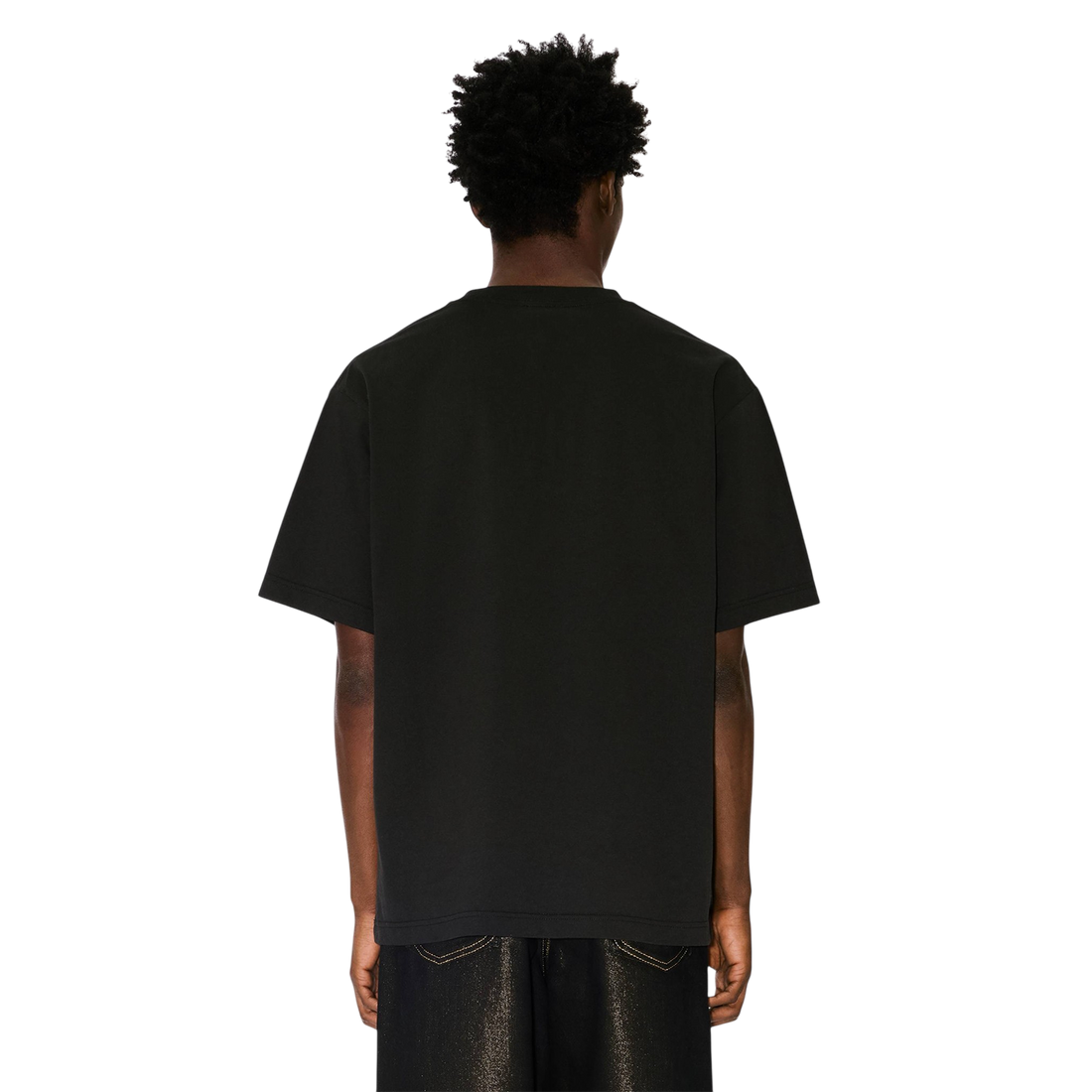 [KENZO] 'KENZO WILD TIGER' エンブロイダリーオーバーサイズTシャツインコットン / Black (FG55TS4044SY)