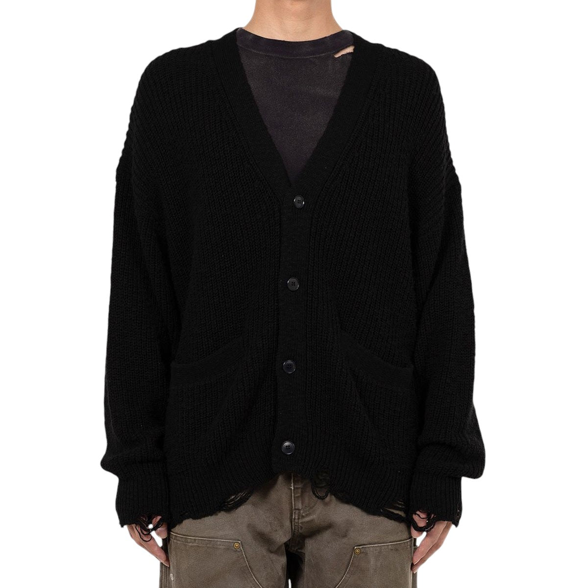 KAMIYA]Three Frag Knit Cardigan/BLACK(G14CD071) – R&Co.