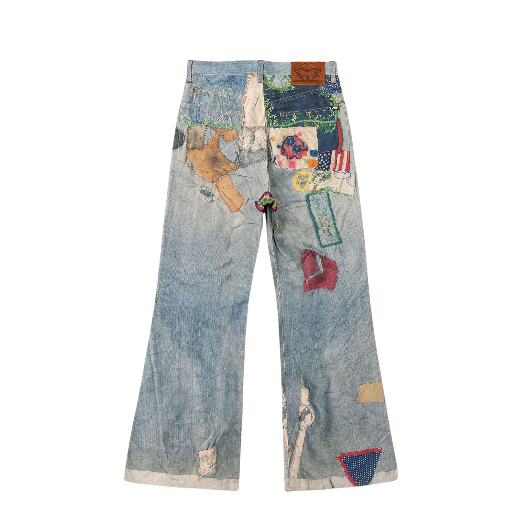 KAMIYA]Trompe L'oeil Print Denim Pants/INDIGO(G14PT027) – R&Co.