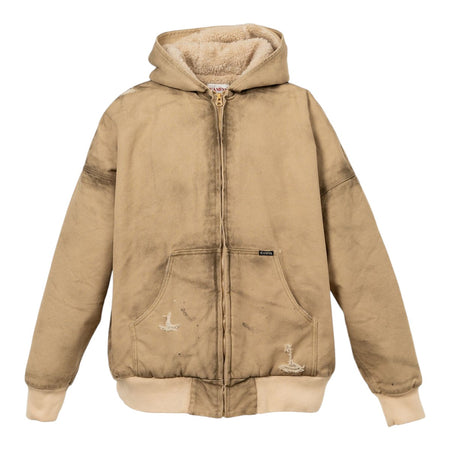 [KAMIYA]BORO Boa Lining Duck Zip-up Parka/BEIGE(G15BL101)