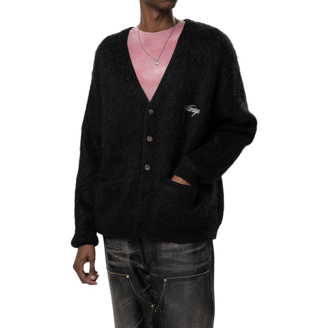 [KAMIYA]Mohair Knit Cardigan(G17CD076)