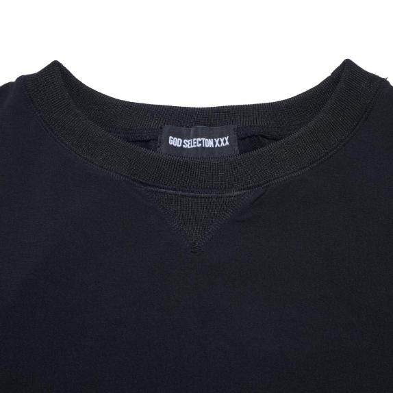GOD SELECTION XXX]V GAZETTE CREW NECK SHIRT/BLACK(GX-A25-CN-01