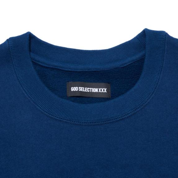 [GOD SELECTION XXX]CREW NECK SWEAT SHIRT/NAVY(GX-A25-CS-04)