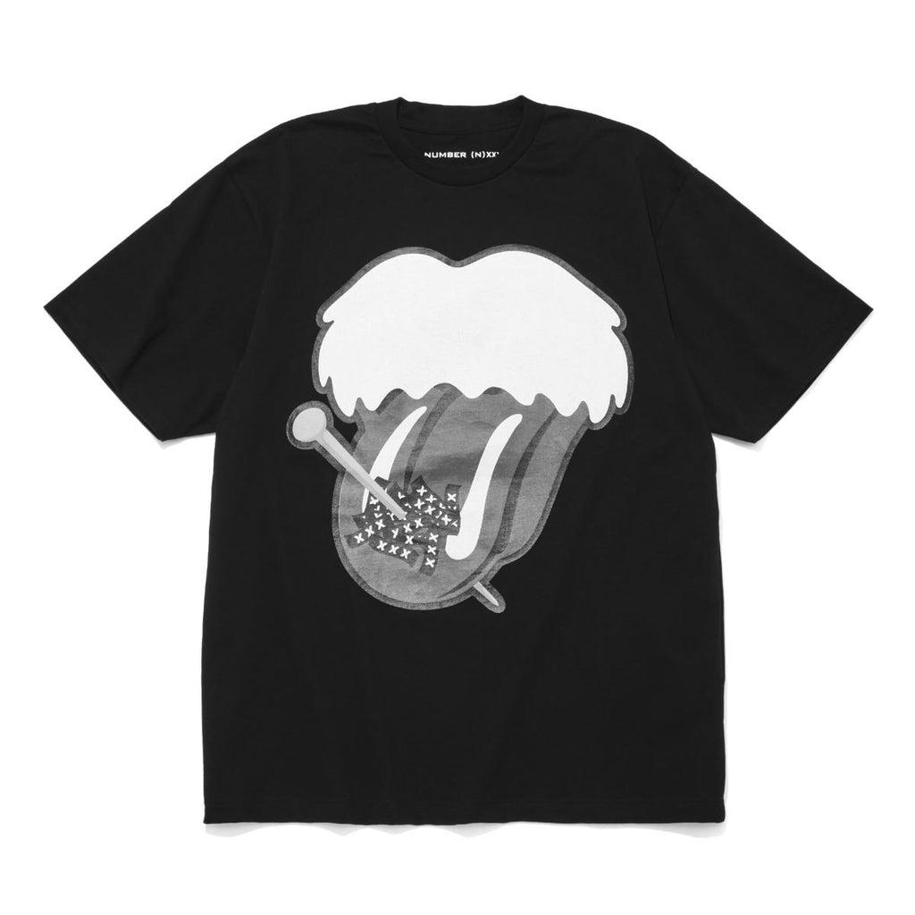 NUMBER (N)INE × GOD SELECTION XXX]T-SHIRT/BLACK(GX-S23-NNST-01 