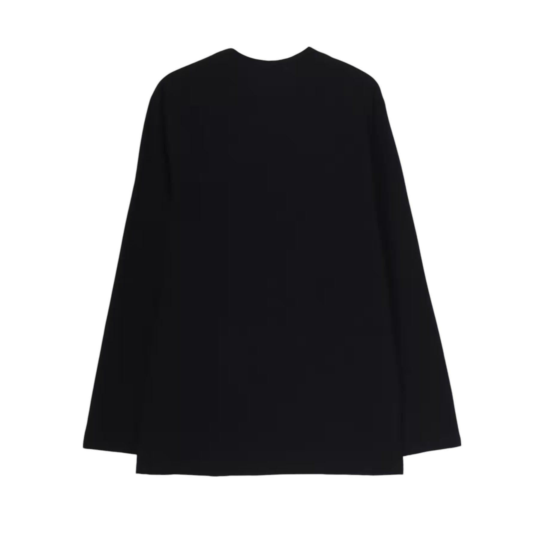 yohji yamamoto]30/-COMBED SINGLE JERSEY BASIC LONG SLV PT B/BLACK