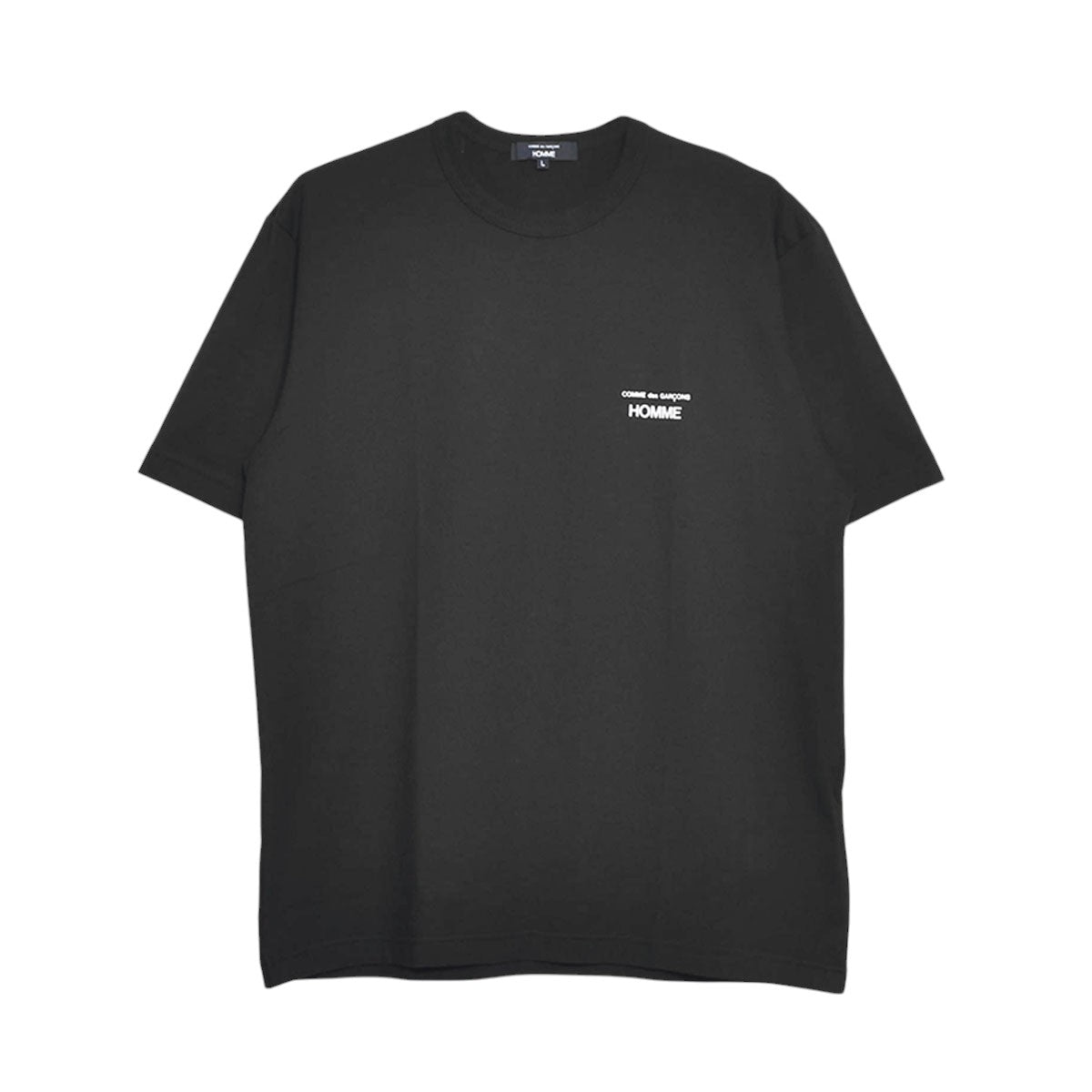 コムデギャルソン HOMME Tシャツ ブラック Comme Des Garçons Homme Plus ボタンディテール Tシャツ