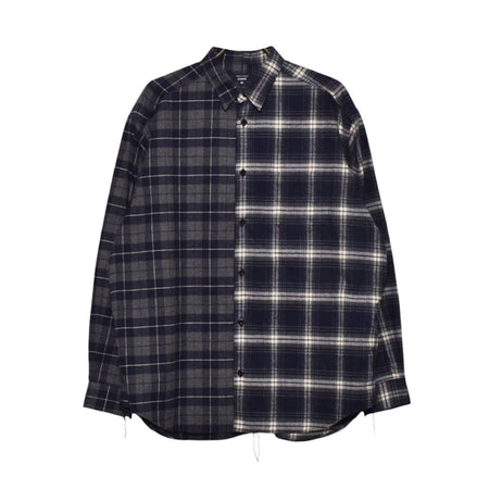 [COMME des GARCONS HOMME]SHIRT/NAVY(HP-B021-051)