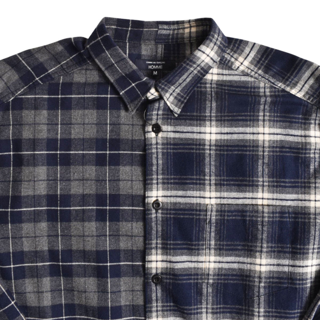 [COMME des GARCONS HOMME]SHIRT/NAVY(HP-B021-051)