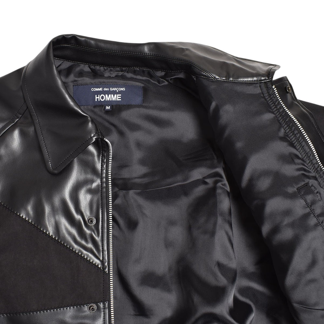 [COMME des GARCONS HOMME]LEATHER JACKET/BLACK(HP-J011-051)