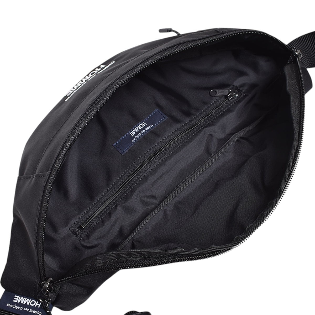 COMME des GARCONS HOMME WAIST BAG ブラック Comme de Garçons Homme Cordura Waist Bag in Black | Homme