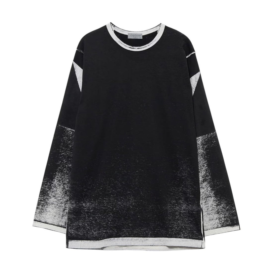 [yohji yamamoto POUR HOMME]DENSE SINGLE JERSEY ROUND NECK LONG SLV T(HW-T13-082)