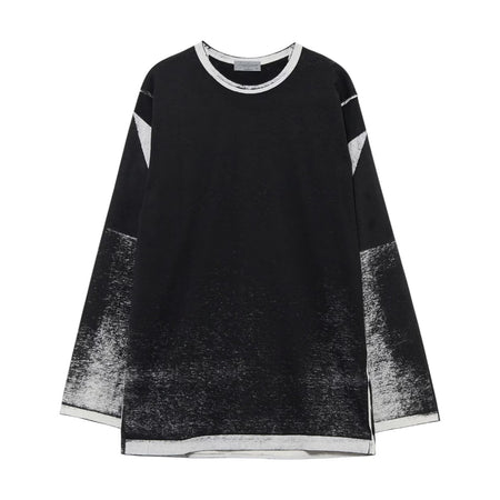 [yohji yamamoto POUR HOMME]DENSE SINGLE JERSEY ROUND NECK LONG SLV T(HW-T13-082)