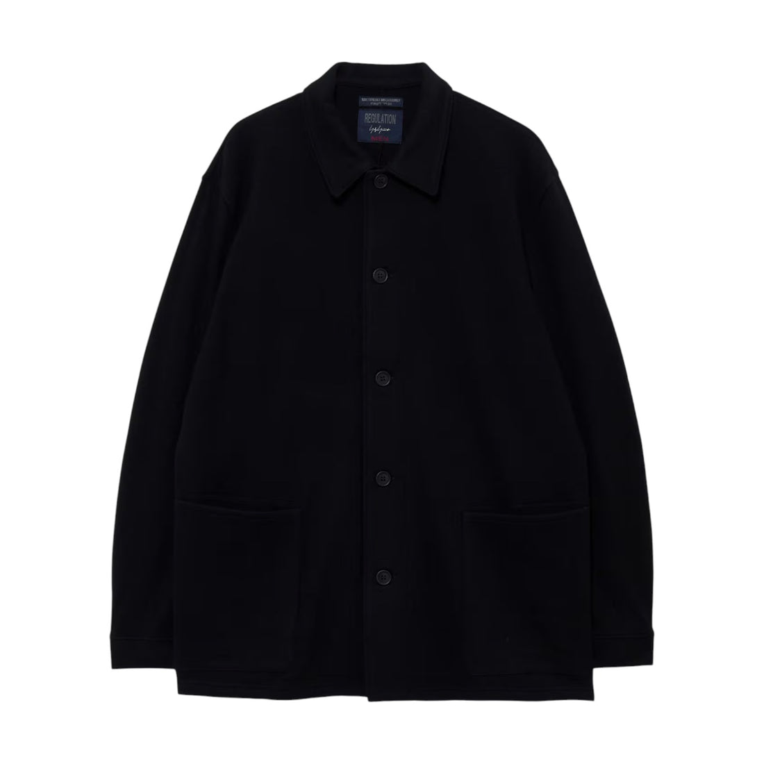 [yohji yamamoto POUR HOMME]WOOL COMBED YARN SINGLE JERSEY RE SHIRT JACKET(HW-T60-173)