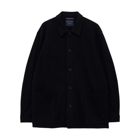 [yohji yamamoto POUR HOMME]WOOL COMBED YARN SINGLE JERSEY RE SHIRT JACKET(HW-T60-173)