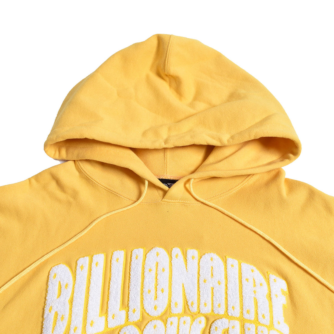 [BILLIONAIRE BOYS CLUB]CHENILLE LOGO COTTON HOODIE/YELLOW(BBCJP233K001)