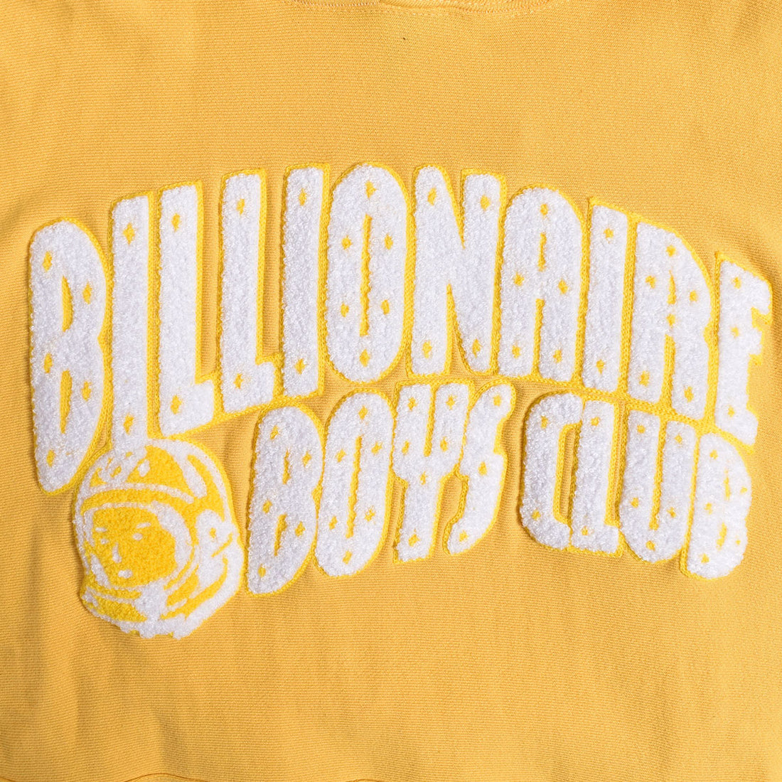 [BILLIONAIRE BOYS CLUB]CHENILLE LOGO COTTON HOODIE/YELLOW(BBCJP233K001)