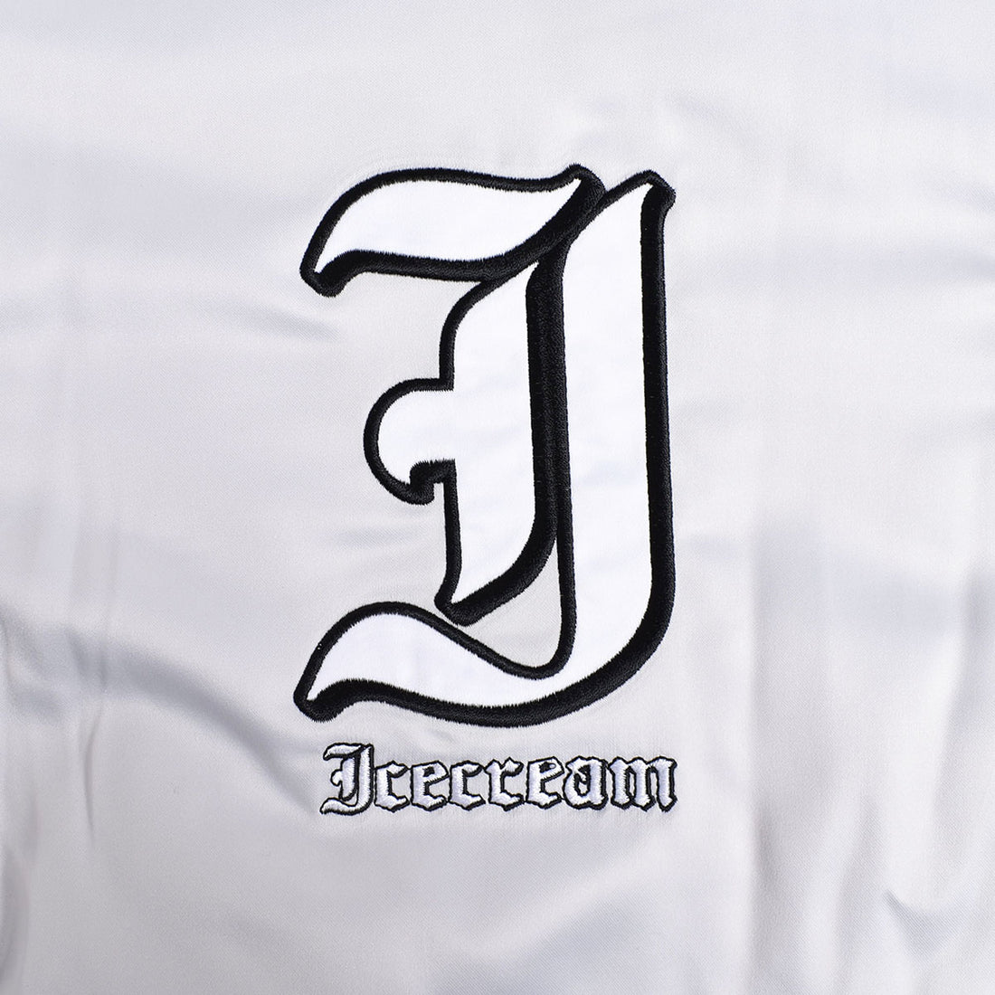 [ICECREAM]SATIN VARSITY JACKET/GRAY(ICJP233X002)