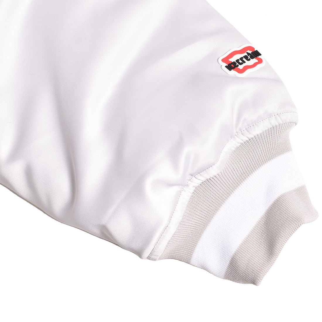 [ICECREAM]SATIN VARSITY JACKET/GRAY(ICJP233X002)