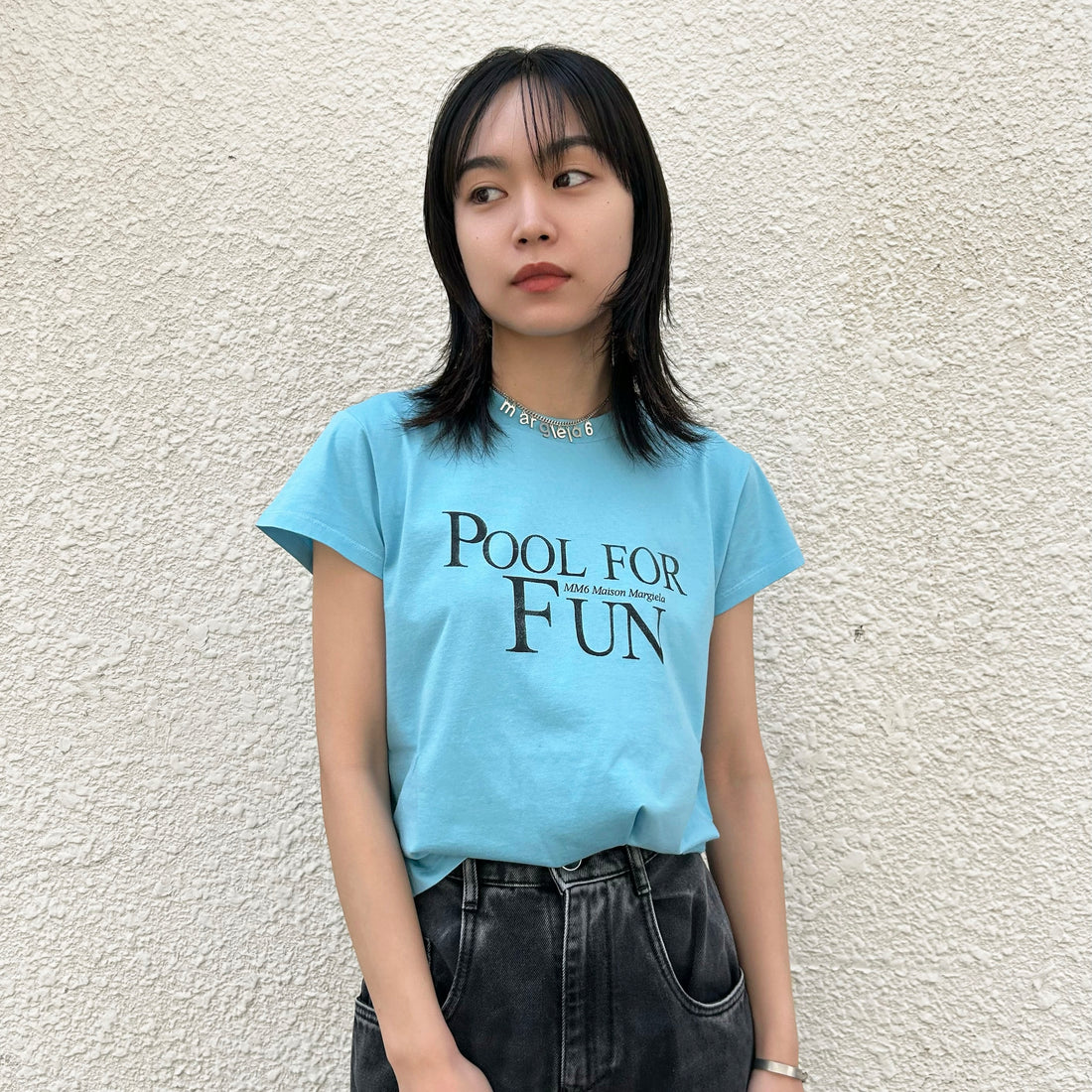 [MM6 Maison Margiela]T-SHIRT/TURQUOISE(S52GC0339-S24312)