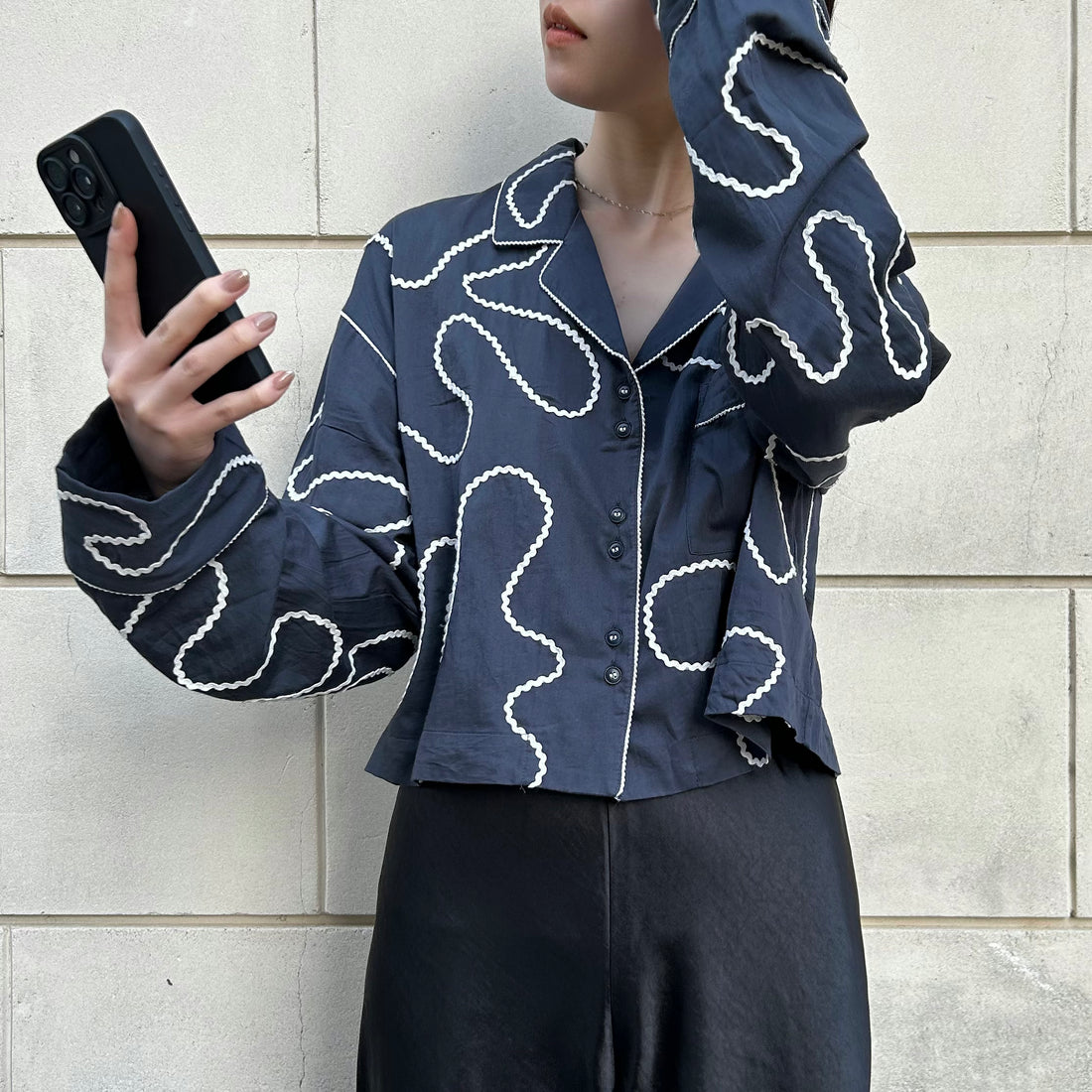 TODAYFUL トゥデイフル Geometric Pajamas Shirts TODAYFUL/トゥデイフル】Embroidery Pajamas Shirts/エンブロイ