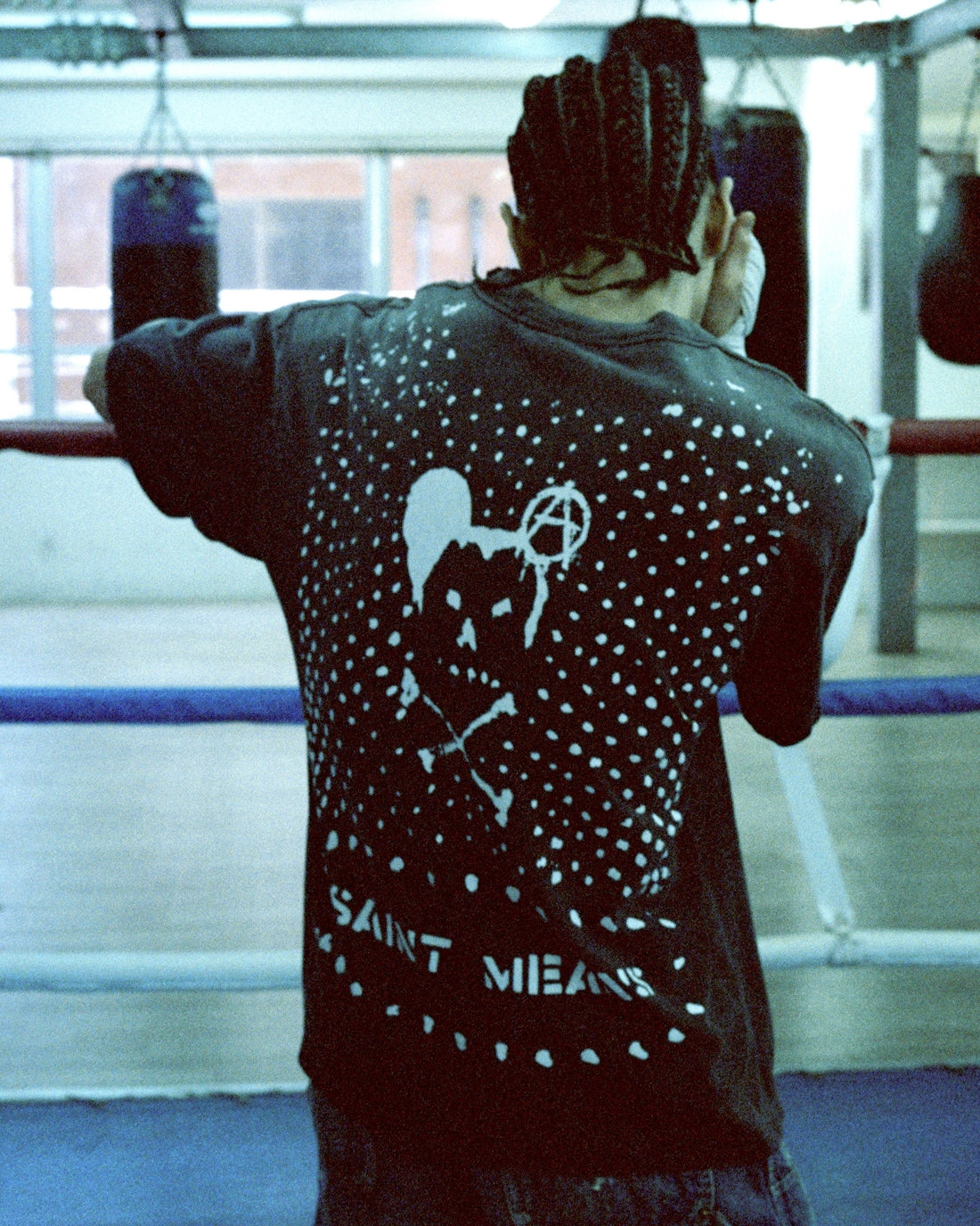 [SAINT Mxxxxxx]BKM_SS T-SHIRT/SAINT MEANS(SM-MK1-0000-C50)