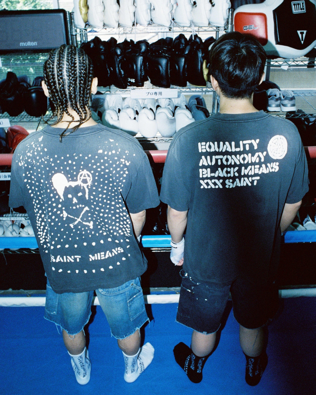 [SAINT Mxxxxxx]BKM_SS T-SHIRT/SAINT MEANS(SM-MK1-0000-C50)