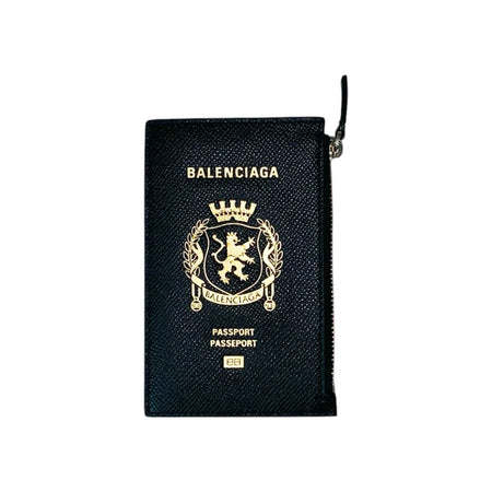 [BALENCIAGA]PASSPORT LONG COIN CARD HOLDER/BLACK(8463302AB4Y)