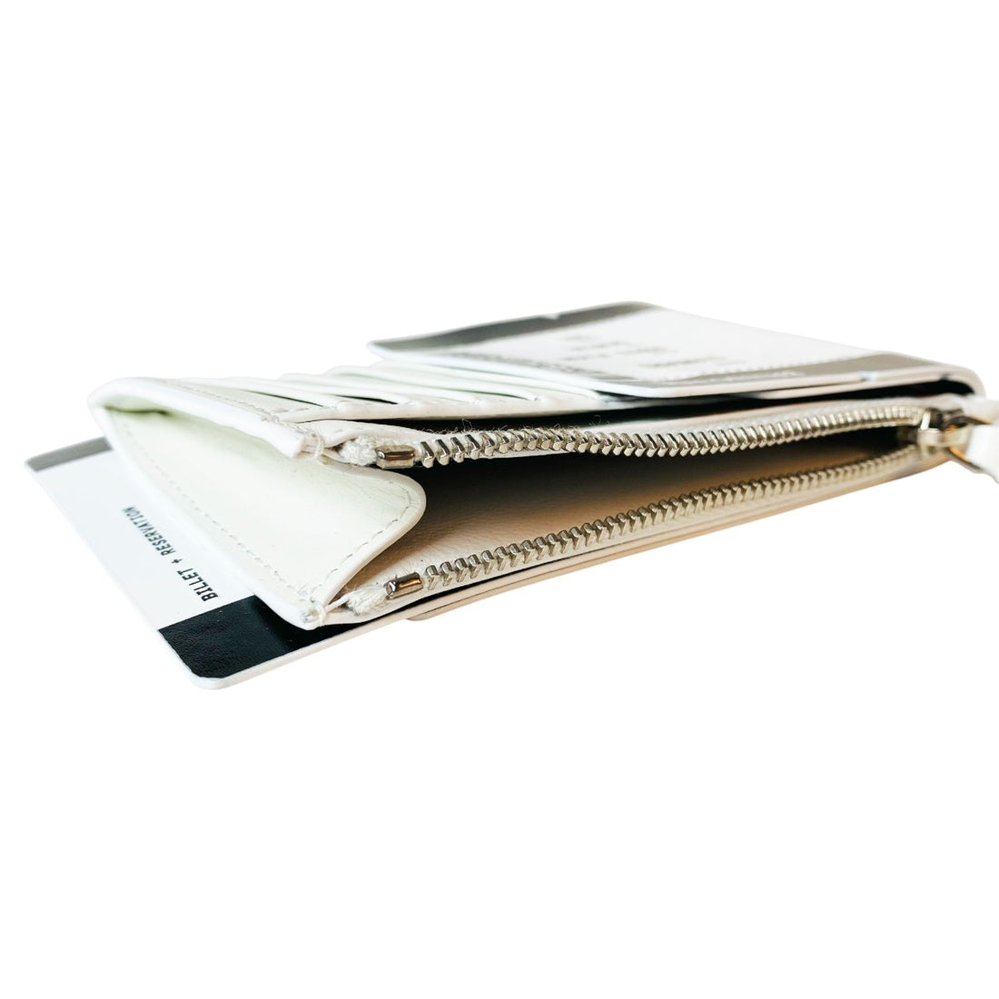 [BALENCIAGA]PASSPORT BOAR LON COIN CARD HOLDER/BLACK/WHITE(8465732AB5A)