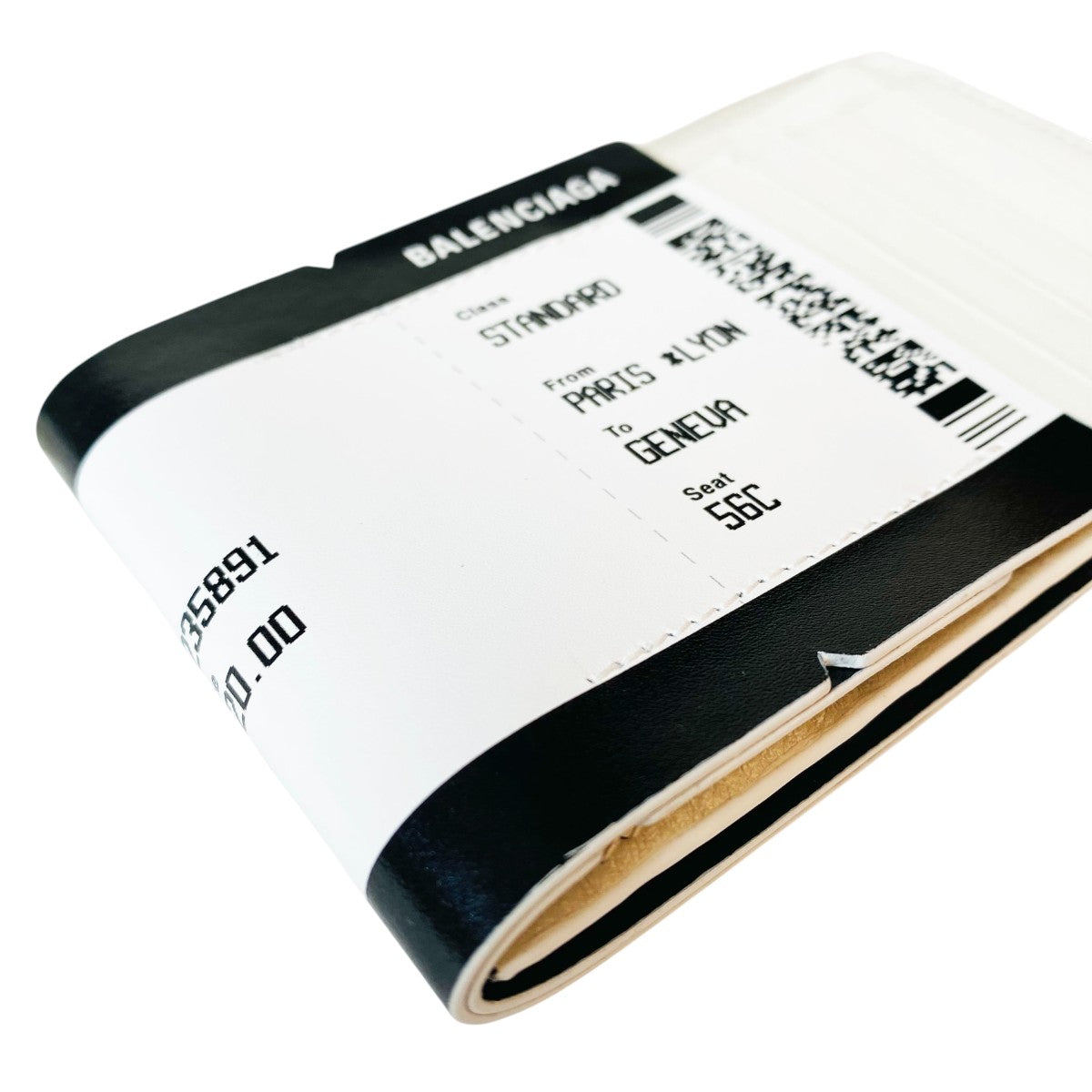 BALENCIAGA]PASSPORT BOAR LON COIN CARD HOLDER/BLACK/WHITE