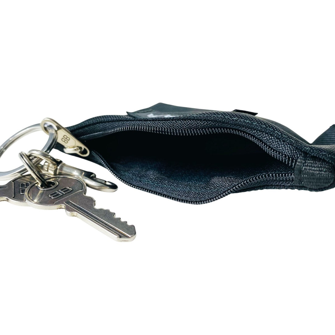 [BALENCIAGA]KEYRING ZIPPED POUCH/BLACK(8458782AB61)