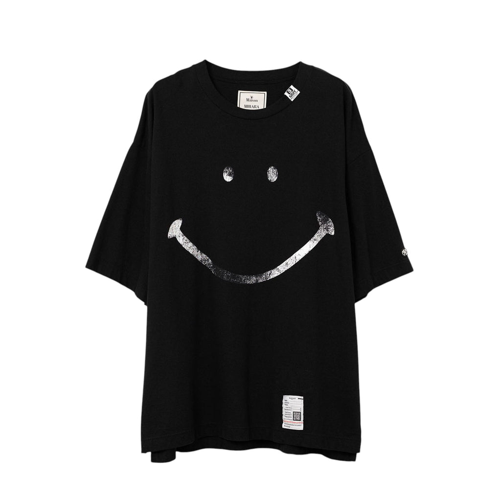 MAISON MIHARA YASUHIRO]Smily Face Printed T-shirt/BLACK(J14TS782 