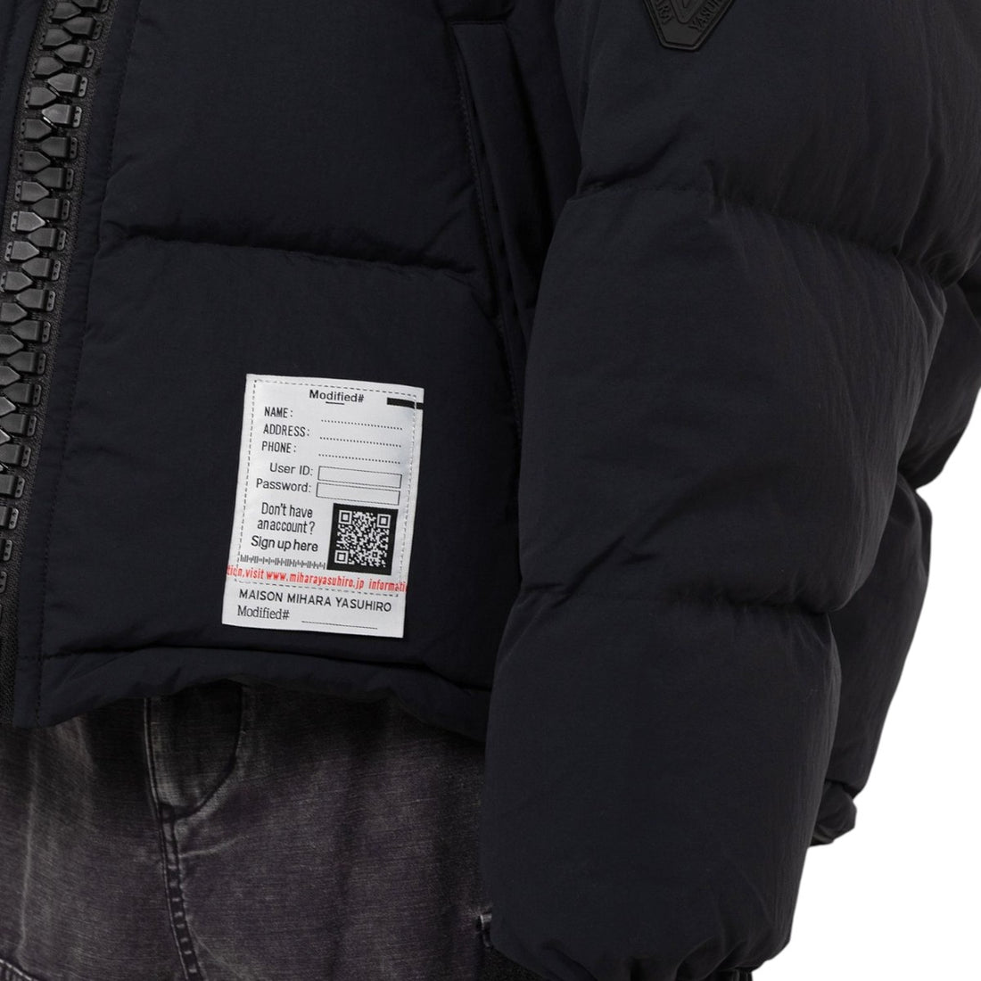 [MAISON MIHARA YASUHIRO]Huge Down Jacket/BLACK(J15BL141)