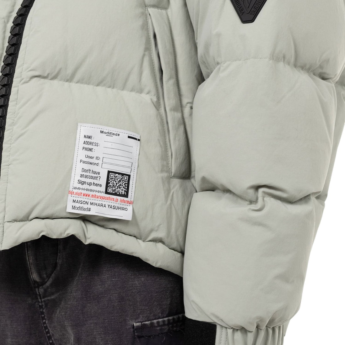 [MAISON MIHARA YASUHIRO]Huge Down Jacket/GRAY(J15BL141)