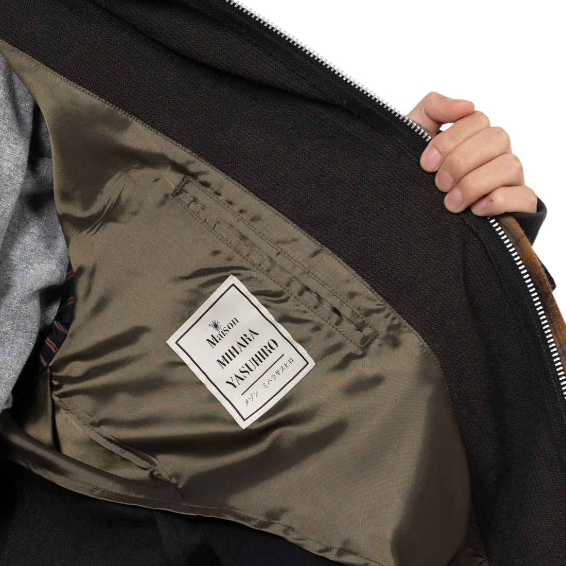 [MAISON MIHARA YASUHIRO]Triple Layered Wool Jacket/BLACK(J15JK131)