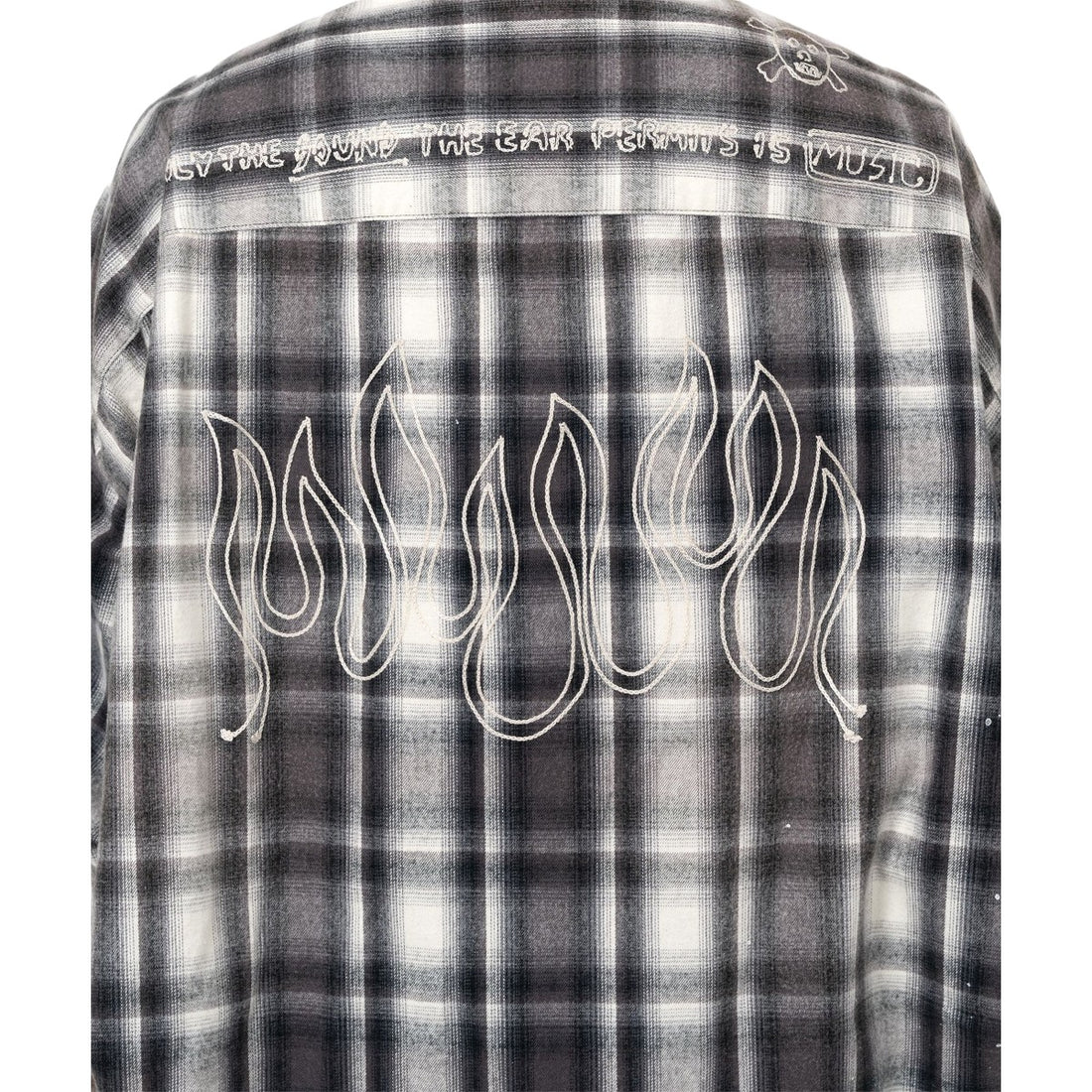 [MAISON MIHARA YASUHIRO]Vintage Like Check Shirt/BLACK(J15SH181)