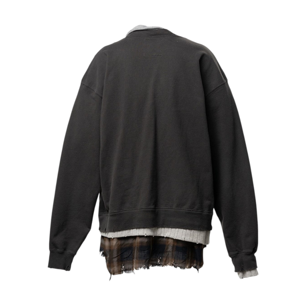 MAISON MIHARA YASUHIRO]Triple Layered Sweatshirt/BLACK(J16PO752