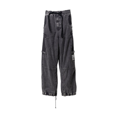 [MAISON MIHARA YASUHIRO]Cotton Satin Cargo Pants/BLACK(J16PT172)