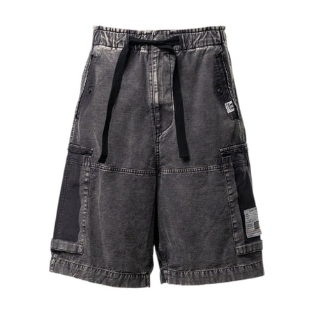 [MAISON MIHARA YASUHIRO]Cotton Satin Cargo Shorts/BLACK(J16PT173)