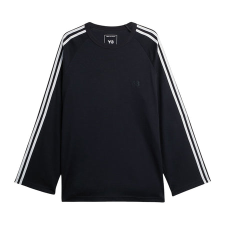 [Y-3]LONG SLEEVE TEE 3-STRIPES/BLACK(JW7351)