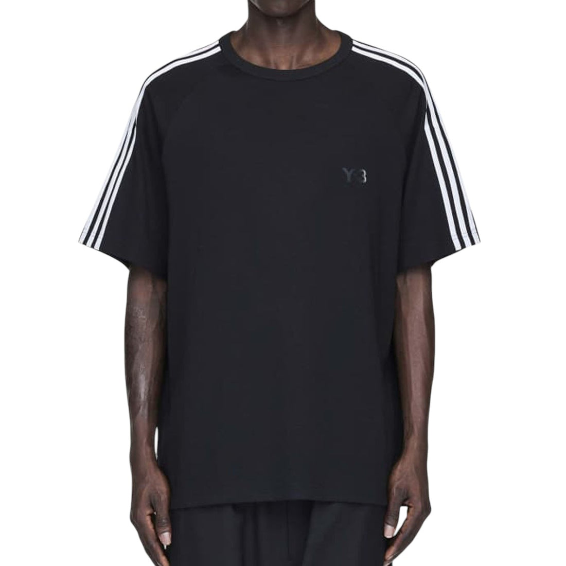 [Y-3]SHORT SLEEVE TEE 3-STRIPES/BLACK(JW7352)