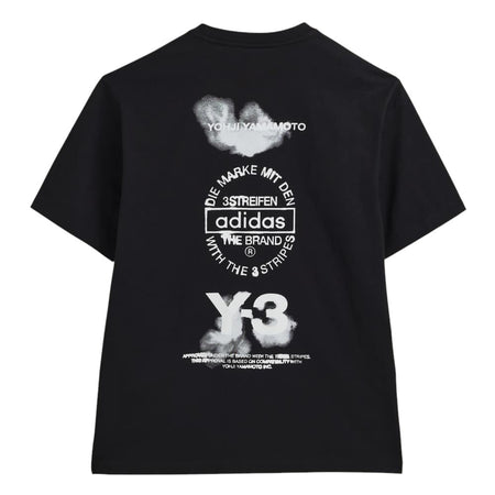 [Y-3]GRAPHIC SHORT SLEEVE TEE/BLACK(JX4745)