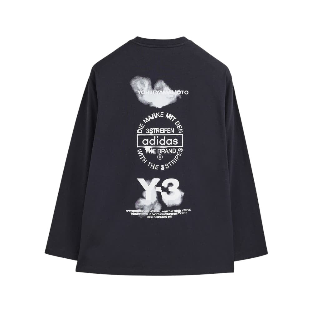 Y-3]GRAPHIC LONG SLEEVE TEE/BLACK(JX4747) – R&Co