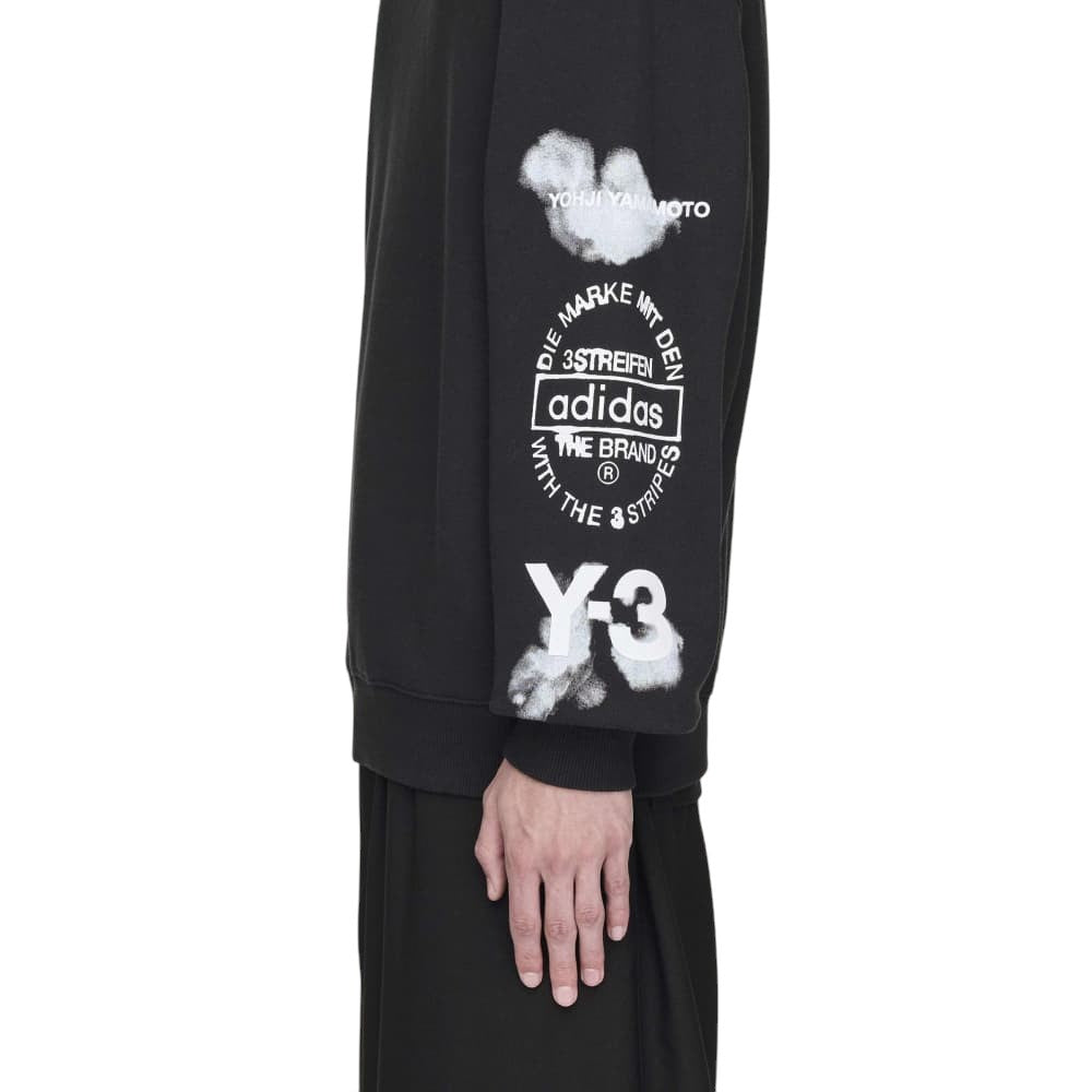 [Y-3]GRAPHIC CREW SWEAT/BLACK(JX4749)