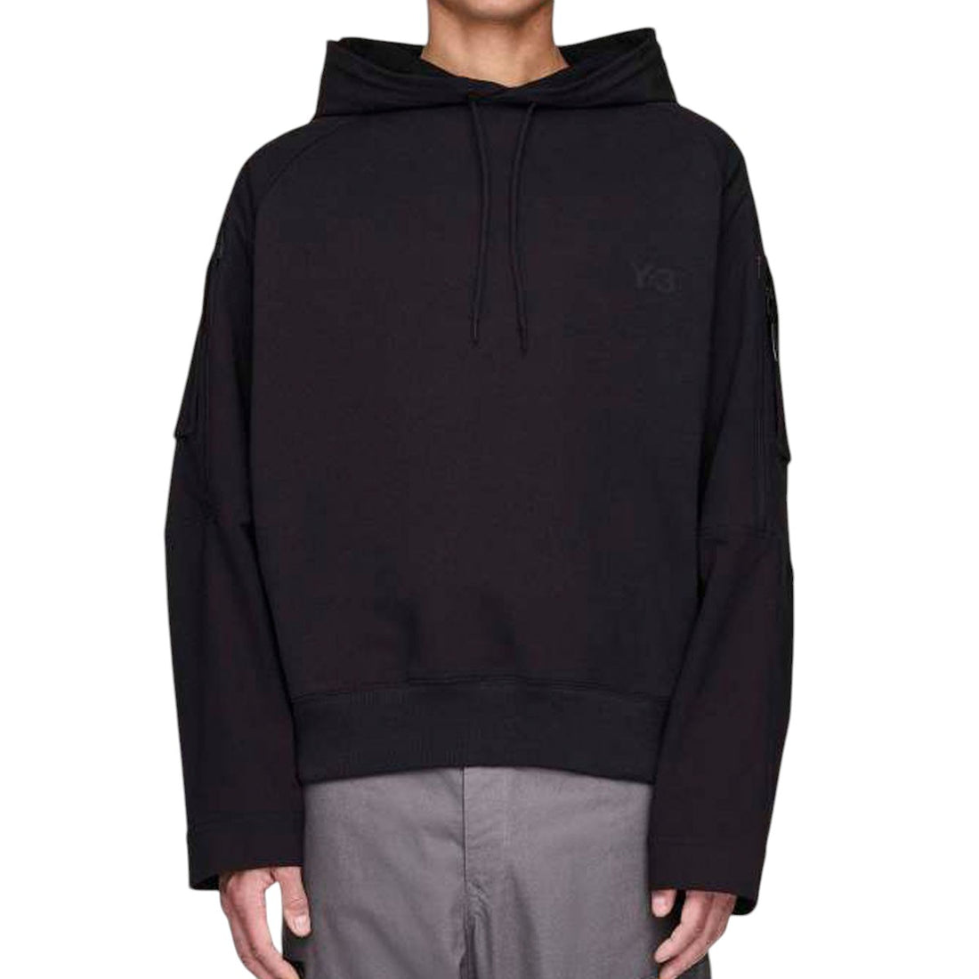 [Y-3]UT TWILL HOODIE/BLACK(JY4553)