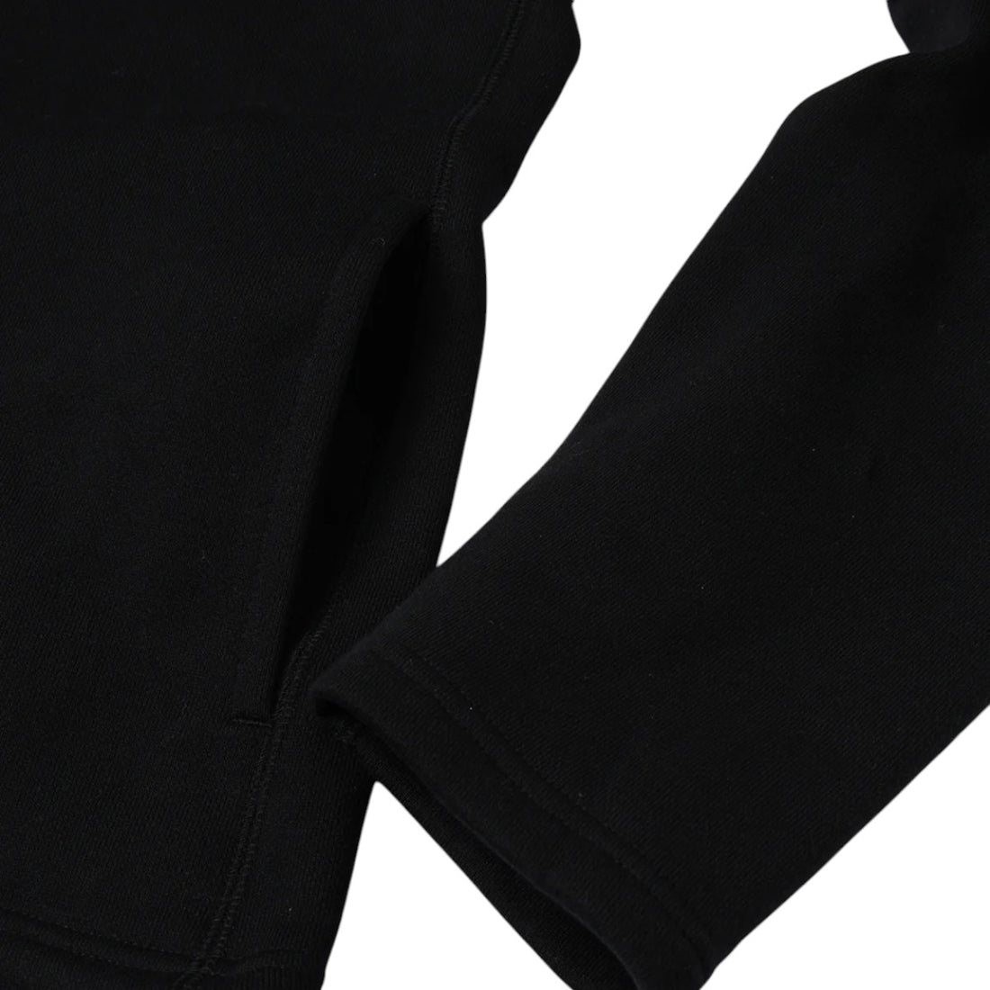 [JieDa]LEATHER COLLAR SWEAT ZIP JACKET/BLACK(Jie-25W-CT04-A)