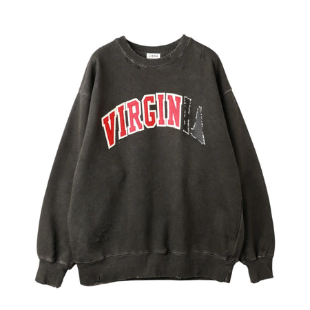 [JieDa]VIRGINIA DAMAGE SWEAT/BLACK(Jie-25W-CT12)