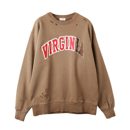 [JieDa]VIRGINIA DAMAGE SWEAT/BROWN(Jie-25W-CT12)