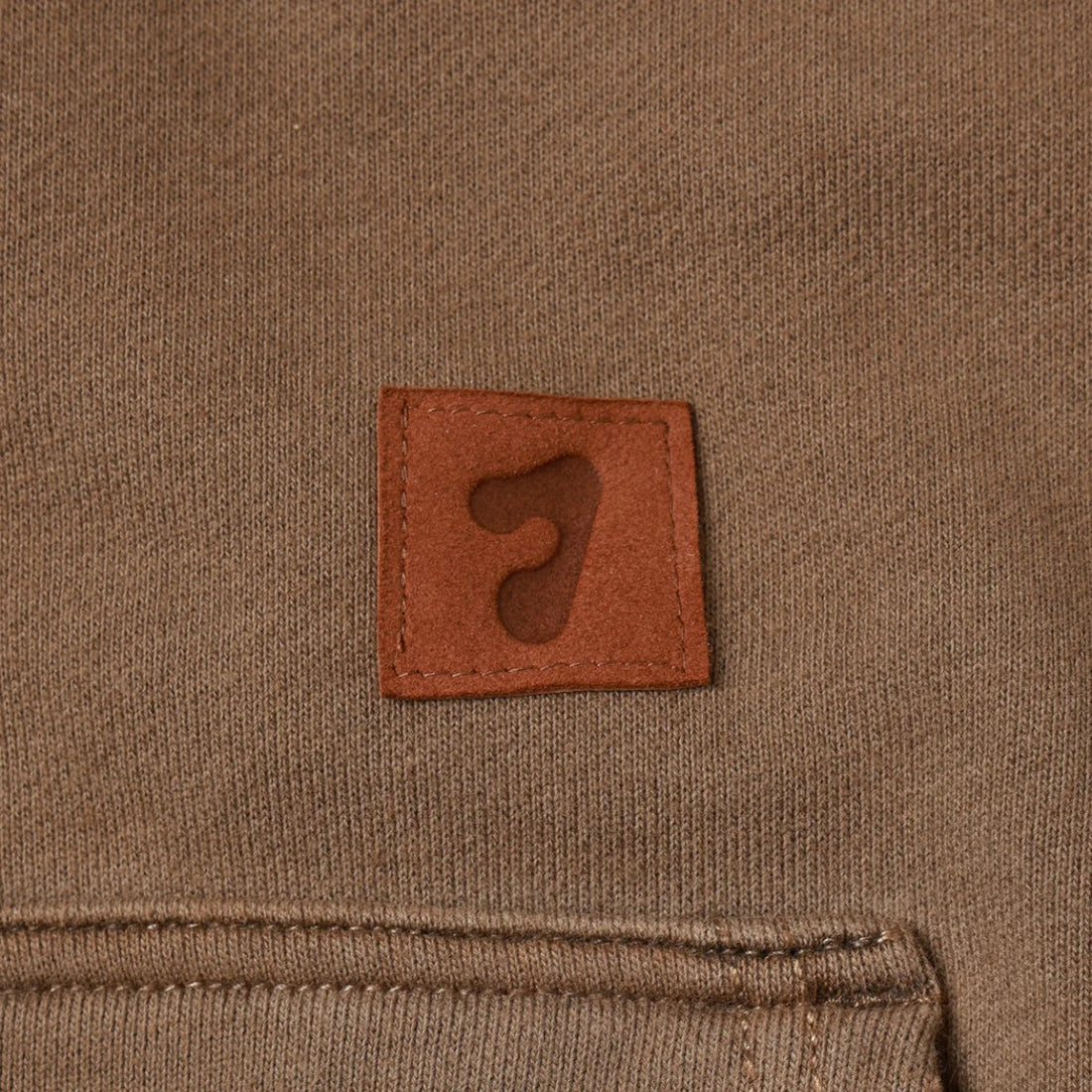 [JieDa]DAMAGE PATCH ZIP HOODIE/BROWN(Jie-25W-CT15)
