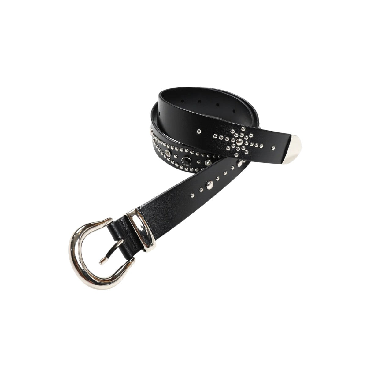JieDa]WIDE STUDS BELT/BLACK(Jie-25W-GD18) – R&Co.